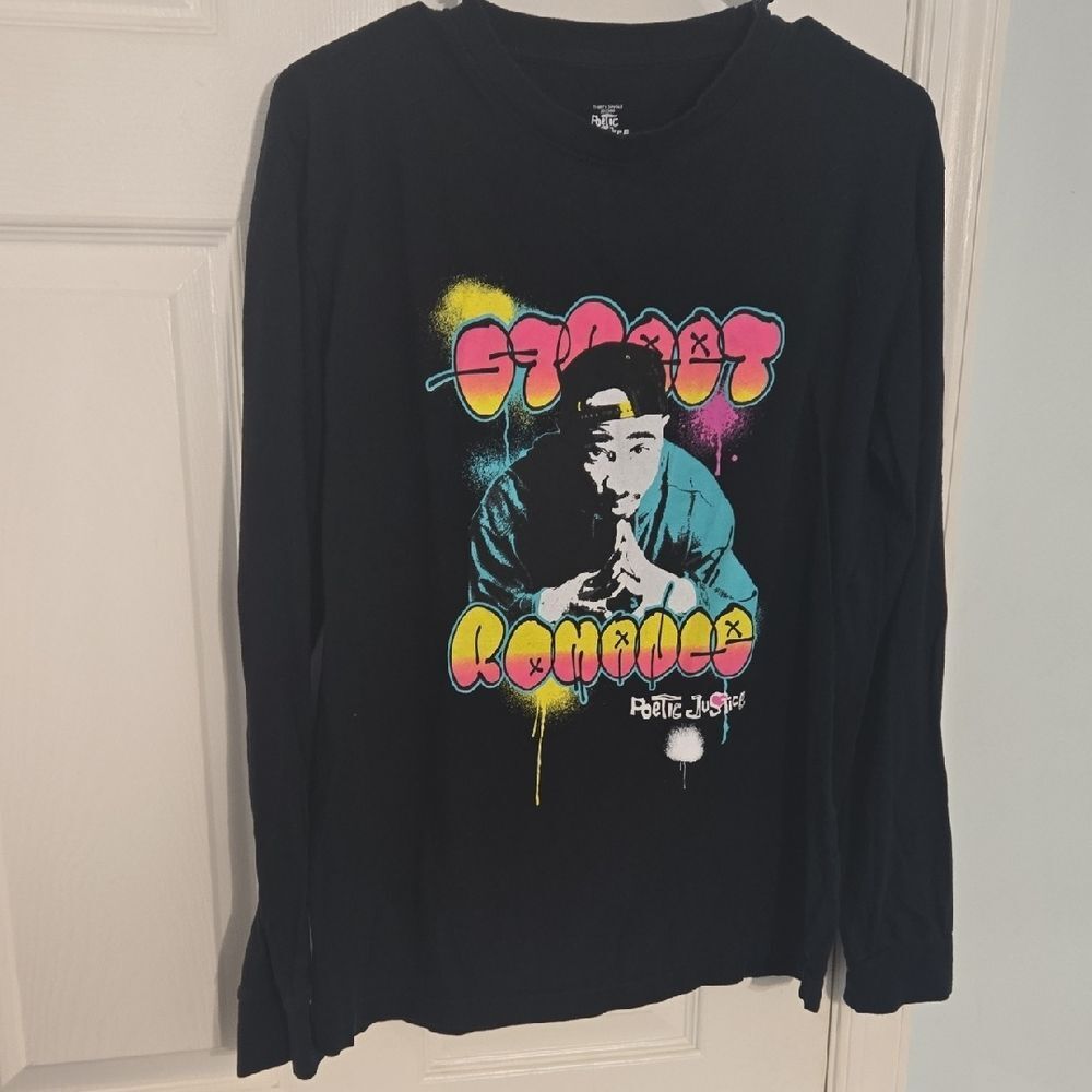 Black Street Graphic Long Sleeve Tee